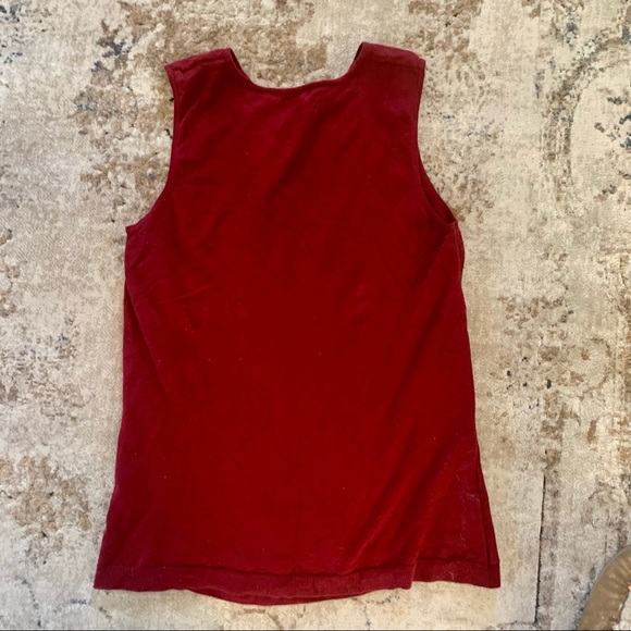 Loft Ruffle Front Sleeveless Sweater - Picture 4 of 4